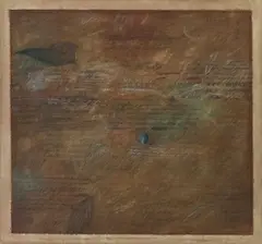 Jumaldi Alfi, Serie Penanda Tanda #001 - Puisi Tanpa Makna (Marker Series: Sign #001 - Poetry Without Meaning), 2006, Acrylic and charcoal on canvas