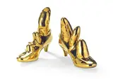 Yayoi Kusama, High Heels (Gold), 2013, Porcelain, edition of 30 HC 1/5