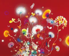 Thierry Feuz, Psychotropical Purple Anima, 2021, Lacquer, acrylic on canvas