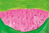 Watermelon by Walasse Ting, Acrylic on paper, offered May 2016