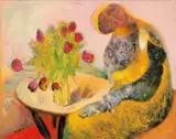 Fu Ching-Li, Tulips, 2002, Oil on canvas
