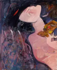 Woman by Michell Hwang, Oil on canvas, offered Dec 2009