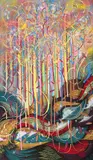SupaKitch, Fireworks, 2012, Acrylic on canvas