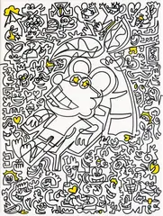 Sam Cox, Chilling Mouse, 2018, Acrylic on canvas