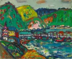 Liāu Kè-chhun, Yehliu Scenery, 1972, Oil on canvas