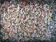 George Chann, Abstract Composition, Oil on canvas