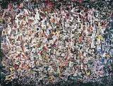 George Chann, Abstract Composition, Oil on canvas