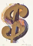 Dollar Sign by Andy Warhol, Print, A.P., sold Dec 2017