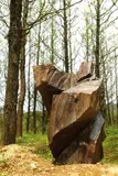Ju Ming, Taichi Series - Cloud Hands, 1991, Wooden sculpture