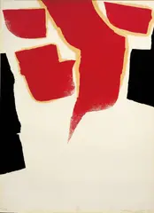 Torch by Chen Ting-Shih, 1976, Woodblock print 16/40, offered Dec 2005