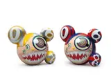 Takashi Murakami, Mr. DOB (a set of 2), 2016, Vinyl, plastic,
edition of 250 (Golden);
edition of 750 (Red)