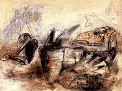 Chihung Yang, Looking into the Subconscious, 1986, Mixed media on canvas