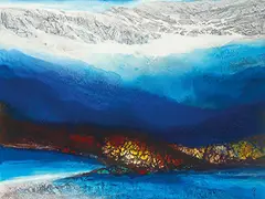 Jan Chin-shui, Glacial Lake, 2006, Oil on canvas