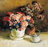 Dai Ze, Vase with Flowers and Pot, 2004, Oil on canvas