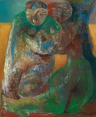 Soothing by Fu Ching-Li, 1991, Oil on canvas, offered Jun 2016