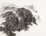 Hsia Yi Fu, Landscape, 2012, Ink on paper