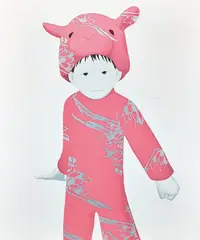 Pink Lamb by Mayuka Yamamoto, 2008, Oil on canvas, sold May 2016