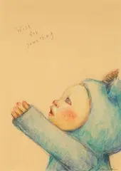 Moe Nakamura, Wish for Something, 2018, Color pencil on paper