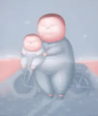 Dehai Pan, Mother and Child, 2006, Oil on canvas