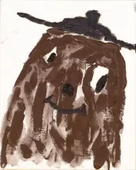 Untitled by Szabolcs Bozó, 2018, Acrylic, pastel, oil bar on paper, offered Dec 2024