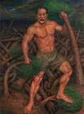 Chang Chen-yu, The Terminator of Civilization, 1992, Oil on linen