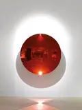 Anish Kapoor, Sky Mirror, Wine, 2008, Stainless steel and paint