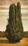 Yeh Tzu Chi, A Tree (Rennes, Brittany, France), 1996, Tempera and oil on linen