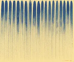 From Line by Lee Ufan, 1983, mineral pigment on canvas, offered Jun 2018