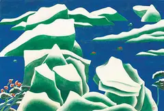 Yuan Jai, Winter, 2006, Gouache on silk