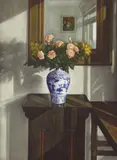 Huang Ming-chang, Vase of Flowers, 1999, Oil on canvas