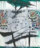John Way, Abstreaction, 2003, Oil and enamel on canvas
