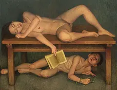 Chang Chen-yu, Text and Subtext Education, 1993, Oil on canvas