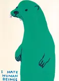 David Shrigley, I Hate Human Beings, 2022, Screenprint, ed. 36/125