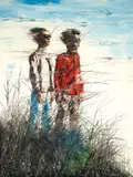 Sky Series - Distant View by Zeng Fanzhi, 2005, Oil on canvas, sold Nov 2011