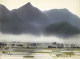 Shiy De-jinn, Mist Over Pu-li, 1981, Watercolor on paper