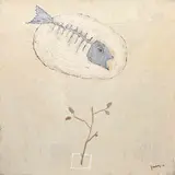 Yang Din, Carpe Diem, 1990, Mixed media on canvas