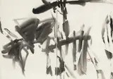 T'ang Haywen, Abstract (diptych), Ink on paper
