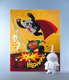 Jiang Jianqiu, Mr. Red - Fight No. 1 (a set of 2), 2007, Acrylic on canvas