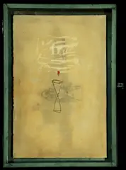 Lin Wei-min, Excavation I-1, 1993, Mixed media on paper and iron frame