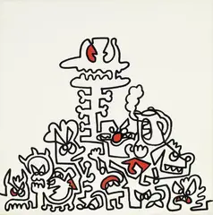 Lord of Waste by Sam Cox, 2018, Acrylic on canvas, sold Jun 2022
