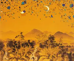 Female Poet by Gao Huijun, 2005, Acrylic on canvas, sold Dec 2006