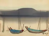 Shiy De-jinn, Boat, 1976, Watercolor on paper