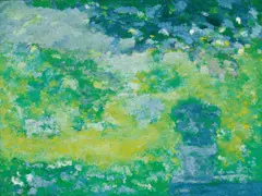 Dewang Chen, The Scenery of Tamshui, 1980, Oil on canvas