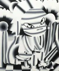Geoffrey Bouillot, Geoffrey Nara, 2021, Acrylic on canvas
