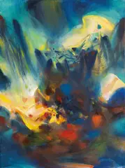 Vapeurs dissipées by Chu Teh-chun, 2006, Oil on canvas, offered Jun 2025