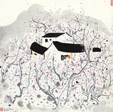 Wu Guanzhong, Blooming Plums