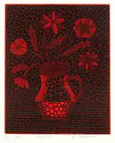 Yayoi Kusama, Vase (2), 1992, Lithograph, edition no. 31/50