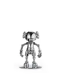 Hajime Sorayama & Kaws, No Future Companion (Silver Chrome), 2008, Metal (Silver Chrome); edition no. 165/500