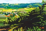 Minako Abe, Scene No. 14, 2008, Acrylic on canvas