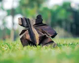 Taichi Series – Single Whip by Ju Ming, 1992, Wood, sold Jun 2007